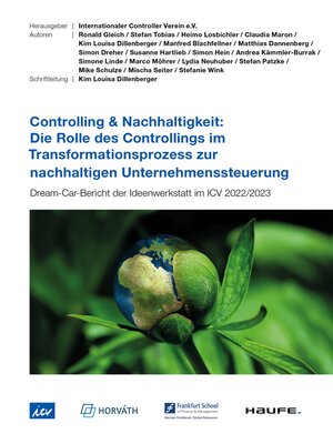 cover image of Die Rolle des Controllings im Transformationsprozess zur nachhaltigen Unternehmenssteuerung